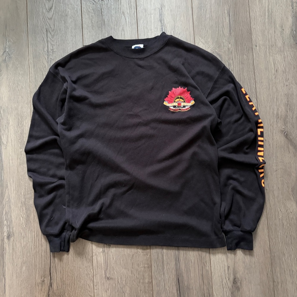 1980s United States Military Forces Black Long Sleeve Men’s Made in USA